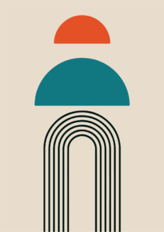 Ilustración digital arco solar