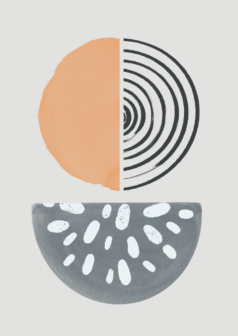 Ilustración digital dualidad orgánica