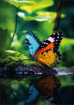 Ilustración digital reflejo de libertad