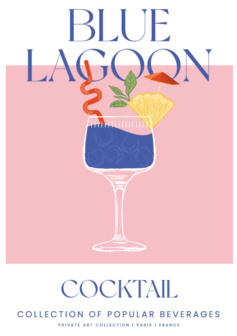 Ilustración digital blue lagoon