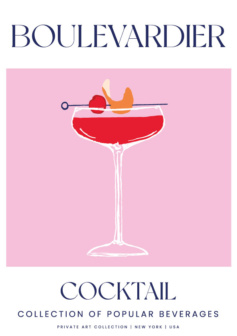 Ilustración digital Boulevardier