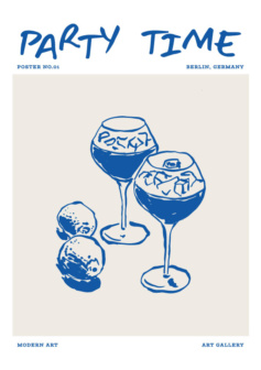 Ilustración digital party time