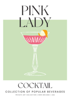 Ilustración digital Pink lady