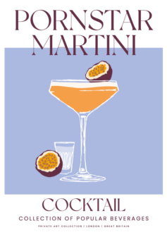 Ilustración digital Pornstar Martini