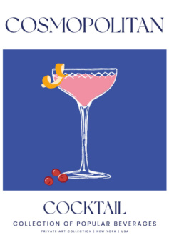 Ilustración digital cosmopolitan