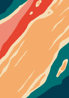 Ilustración digital deriva calida