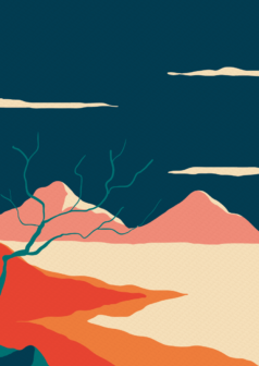 Ilustración digital umbría